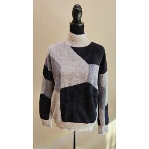 Michelle Nicole - Women's Color Block Sweater (L)